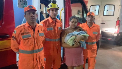 Bombeiros realizam atendimento de recém-nascido engasgado no bairro Pão de Açúcar em Araxá