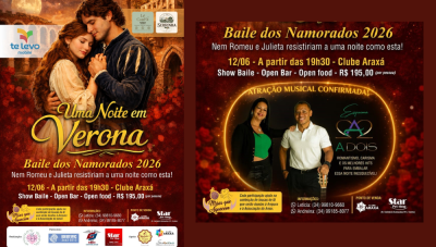 Baile dos Namorados "Uma Noite em Verona" une romantismo e solidariedade em Araxá