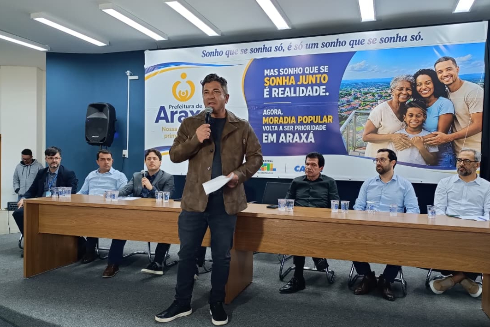 Construção de até 200 apartamentos e inclusão no Minha Casa Minha Vida Faixa 1 ampliam política habitacional em Araxá