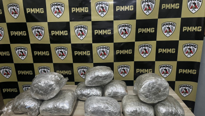Perseguição termina com apreensão de cerca de 10 quilos de maconha e prisão de suspeito em Araxá