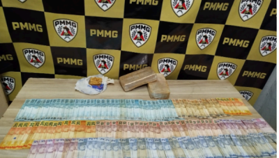 Prisão por tráfico de drogas no bairro Francisco Duarte em Araxá resulta na apreensão de crack e dinheiro