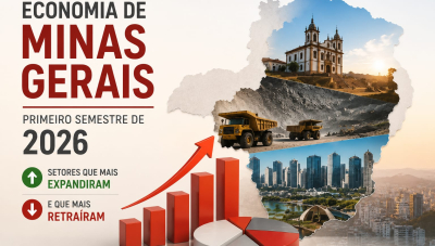Economia de MG perde ritmo no 1° semestre de 2026, mas serviços e mineração sustentam perspectivas positivas