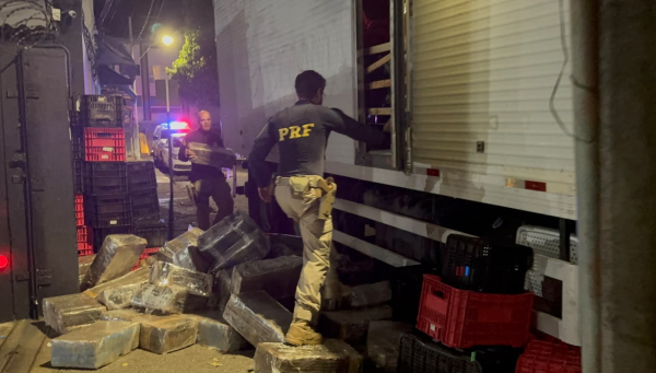 PRF e Polícia Militar Rodoviária apreendem mais de 3 toneladas de maconha na BR-262, em Bom Despacho