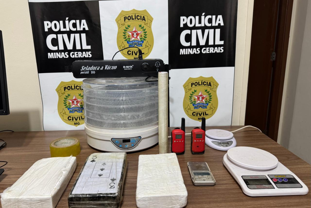 Polícia Civil fecha laboratório de cocaína que poderia movimentar mais de R$ 900 mil em Araxá