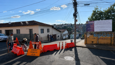 Rua Capitão José Porfírio em Araxá entra em obras e terá trecho interditado por cerca de 20 dias