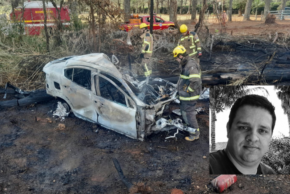 Homem morre após carro bater em carreta na BR-262, em Araxá