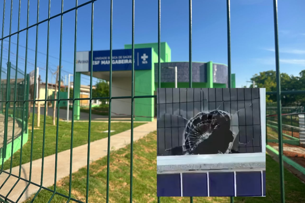 Vandalismo é registrado em ESF do bairro Mangabeiras antes da inauguração em Araxá