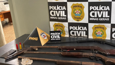 Homem é preso por tráfico de drogas e cinco armas de fogo são apreendidas em Campos Altos